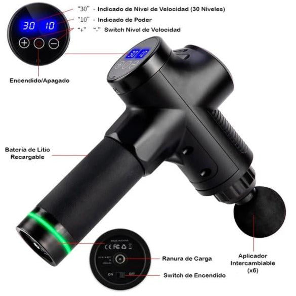 Pistola de Masajes Profesional