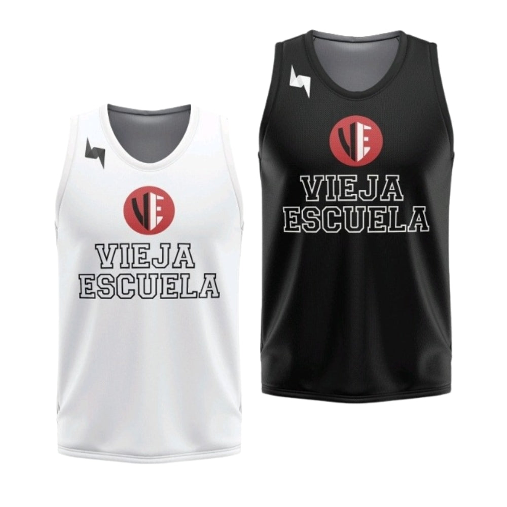 Uniforme Vieja Escuela - Entrenamiento Reversible - Negro/Blanco